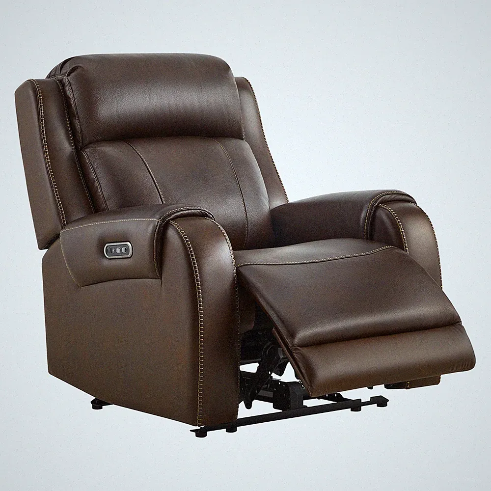 Upholstered Leather Wall Hugger