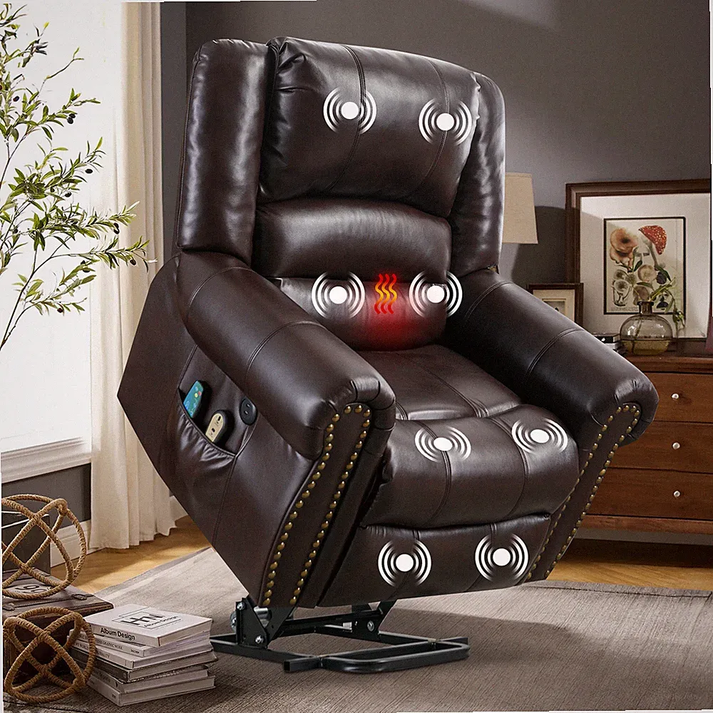Electric Power Lift Recliner Chair for Elderly Massage Heat Living Room Sofa