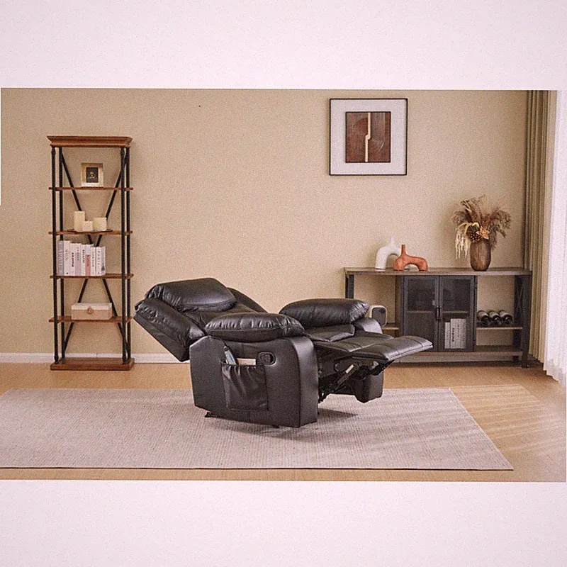 Upholstered Leather Zero Gravity